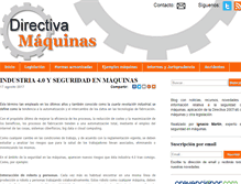 Tablet Screenshot of directivamaquinas.com
